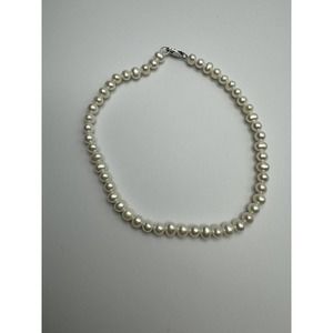 Simple Pearl Bracelet - 5mm Cultured Pearl 9” Bracelet With Sterling Silver clas